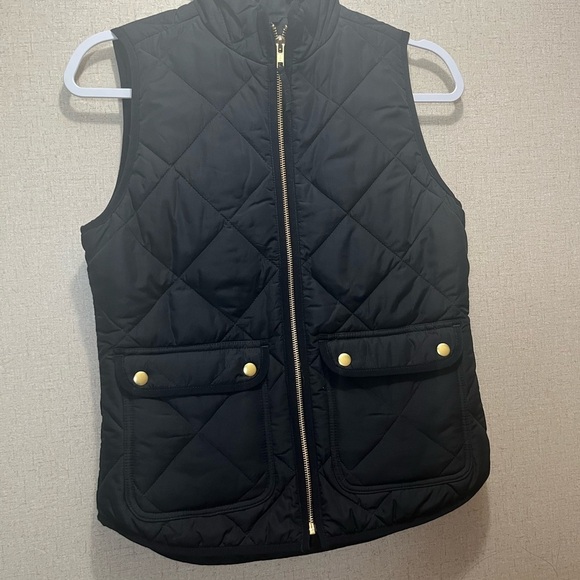 J. Crew Jackets & Blazers - J.Crew XXS puffer vest jacket with snap pockets in black